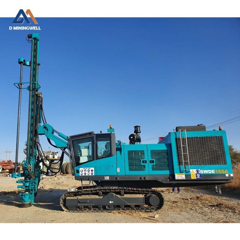 Integrated DTH Drilling Rig Blasting Hole Drilling Rig Mine Rock Drill Rig with Cab