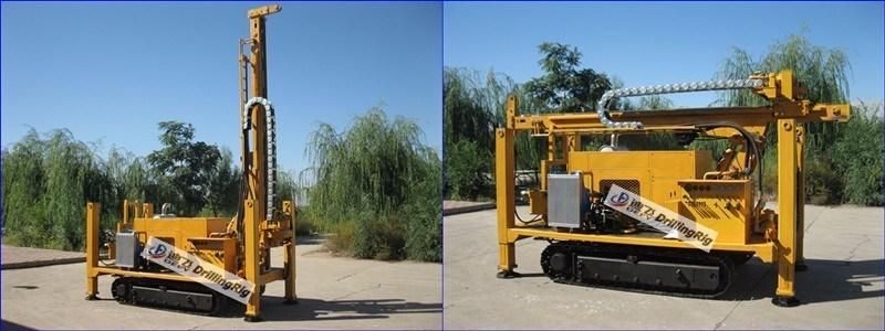 200m Portable Crawler Portable DTH Rock Water Bore Well Borehole Drilling Rig Machine