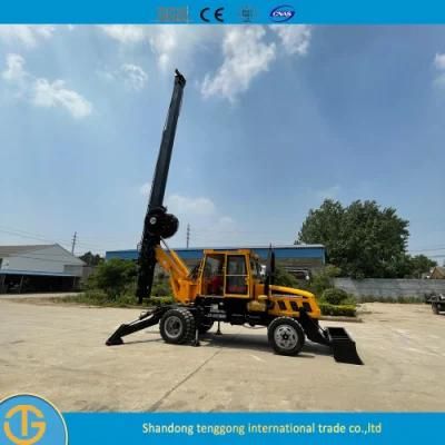 Crawler Rotary Bored Tractor Portable Drilling Rig for Sale Dl-180 Model