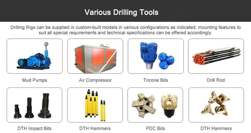 300m Depth Truck-Mounted Pneumatic Water Well Drilling Rig with Air Compressor for Sale