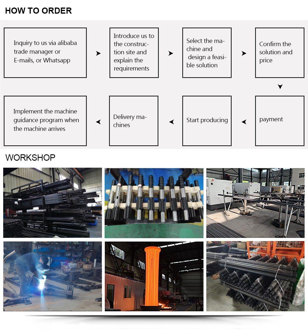 Dminingwell Pneumatic Portable Rock Drilling Machine Air Leg Jack Hammer Yt28 Yt24 Yt27 Yt29 Air Leg Rock Drill