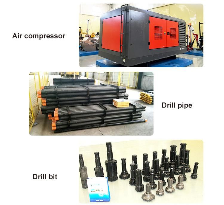 High Efficient 160m Drilling Depth Pneumatic Drill Rig Use in Civil Drilling