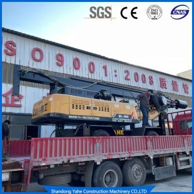 Dl-360 20m Wheeled Construction/Rotary Borehole Drilling Machine for Engineering Construction Foundation/Pile Drilling Equipment for Sale