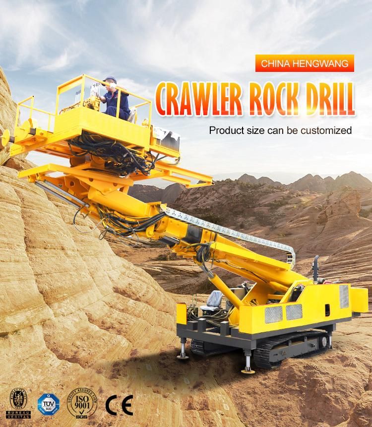 Crawler 12m High Slope Rock Anchor Drilling Rigs