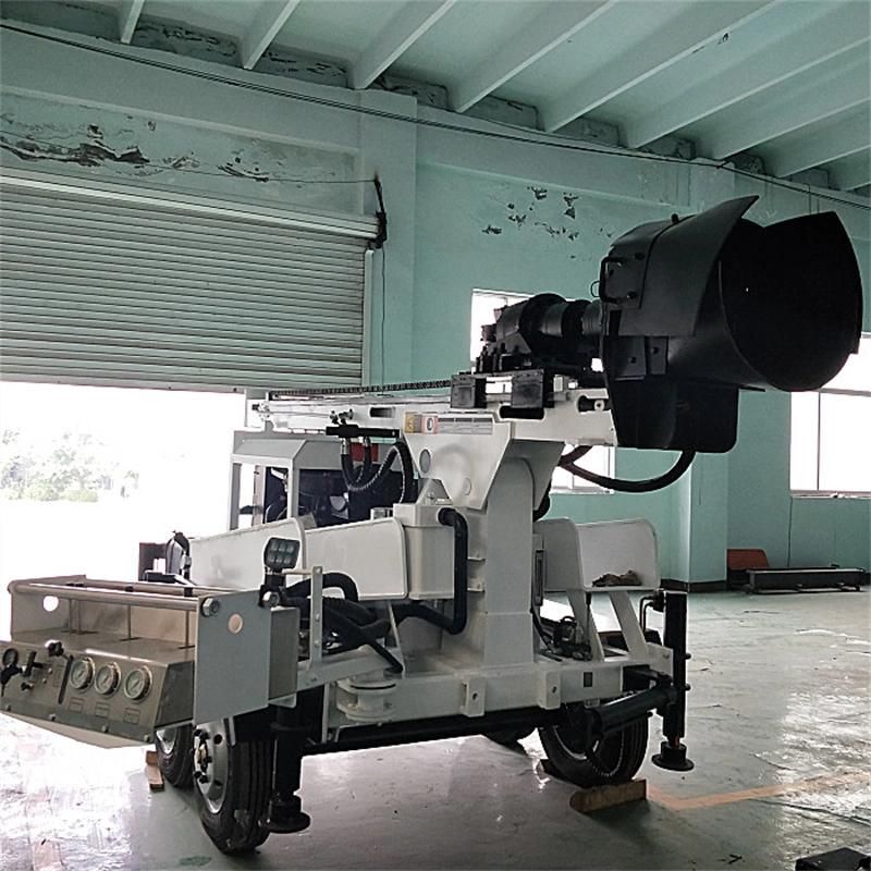 Wheeled Borehole Water Well Drilling Rig Machine Price