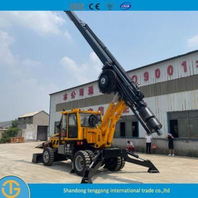 Portable Small Piling Hammer Machine Drilling Rig for Sale Dl-180 Model