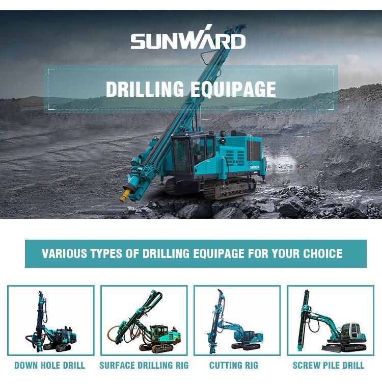 Sunward Swdb120A Down-The-Hole Drill Mini Mining Drilling Rig Cheap Price