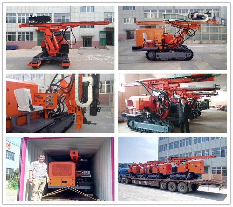 Hot Sale 6m Pile Pole Post Piling Driver Machine with Hammer for Solar Pile