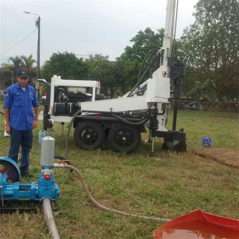 Diesel 200m Depth Underground Rotary Bore Water Well Drilling Machine