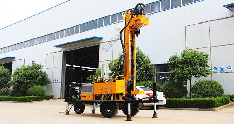 150m Mud Pump Air Compressor Pneumatic Water Well Drilling Rig