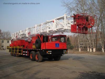 Hot Sale! ! 1500m Zj15drilling Rig Xj550/110t Workover Rig Truck Mounted Drilling Rig for Complete Service