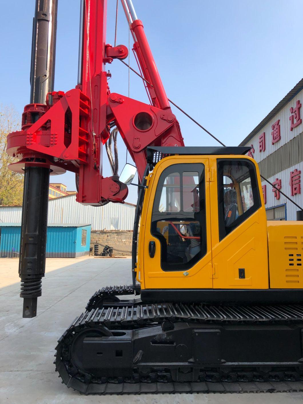 60m Crawler Retractable-Type Engineering Construction Machinery, Hydraulic Rotary Drilling Rig