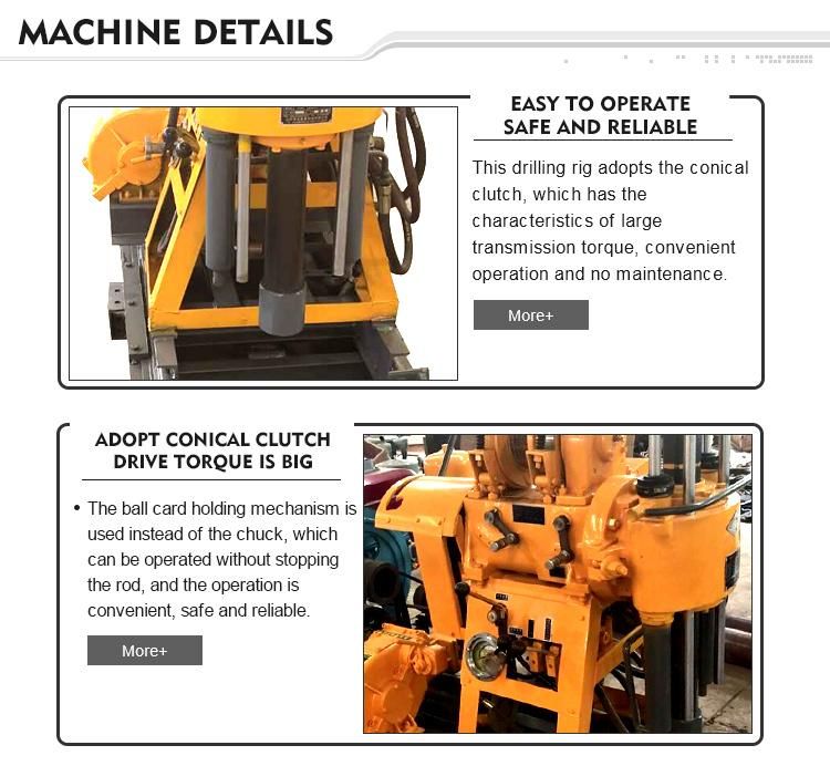 Portable Core Drilling Machine 130m Hydraulic Drill for Drilling Rig