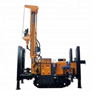 Multi-Function 260m Depth Crawler Type Water Well Drilling Rig