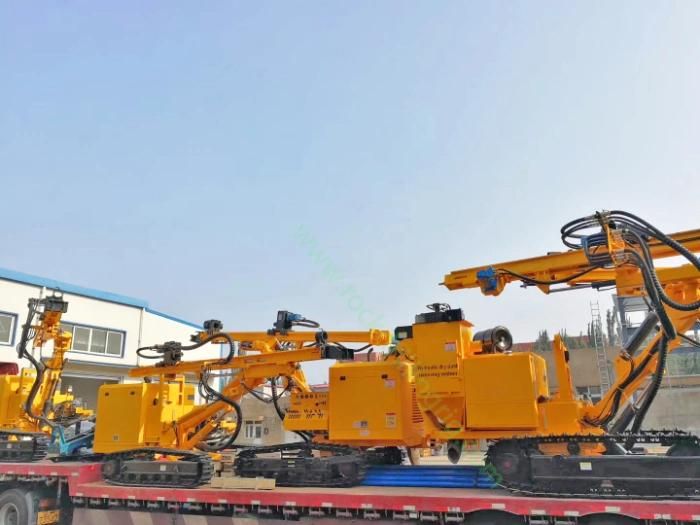 Hydraulic Excavator Mounted Rock Drilling for Borehole Drilling