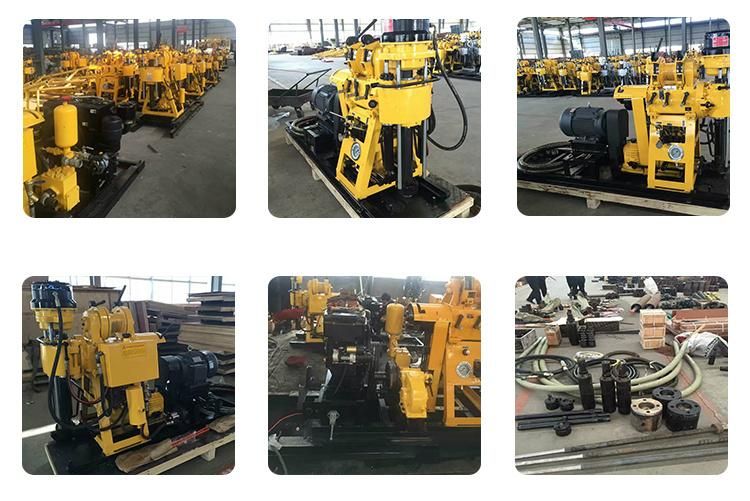China Manufacturer 200m Hydraulic Small Portable Mining Borehole Water Well Core Drilling Rig Machine