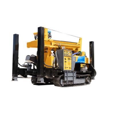Manufacturers High Quality 500m Trailer Mounted Percussion Water Well Drilling Rig Drill Rig