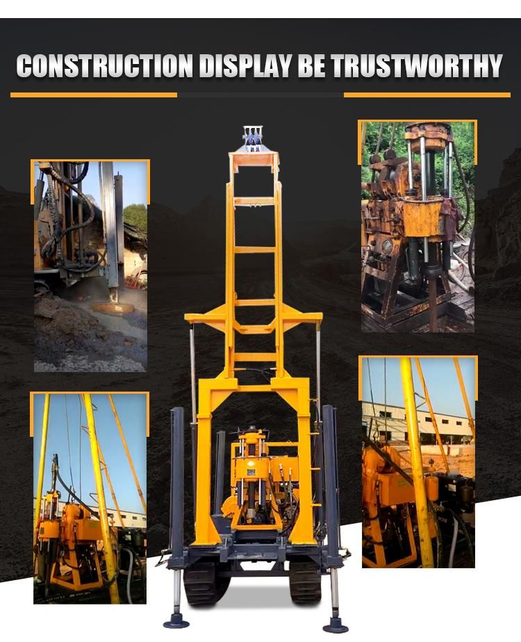 Borehole Drilling Machine Water 130m Crawler Water Drilling Rig Machine