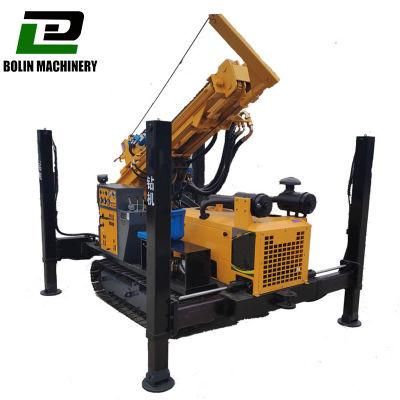 Water Well Drilling Rig Fy200 200m Crawler Drilling with Air Compressor