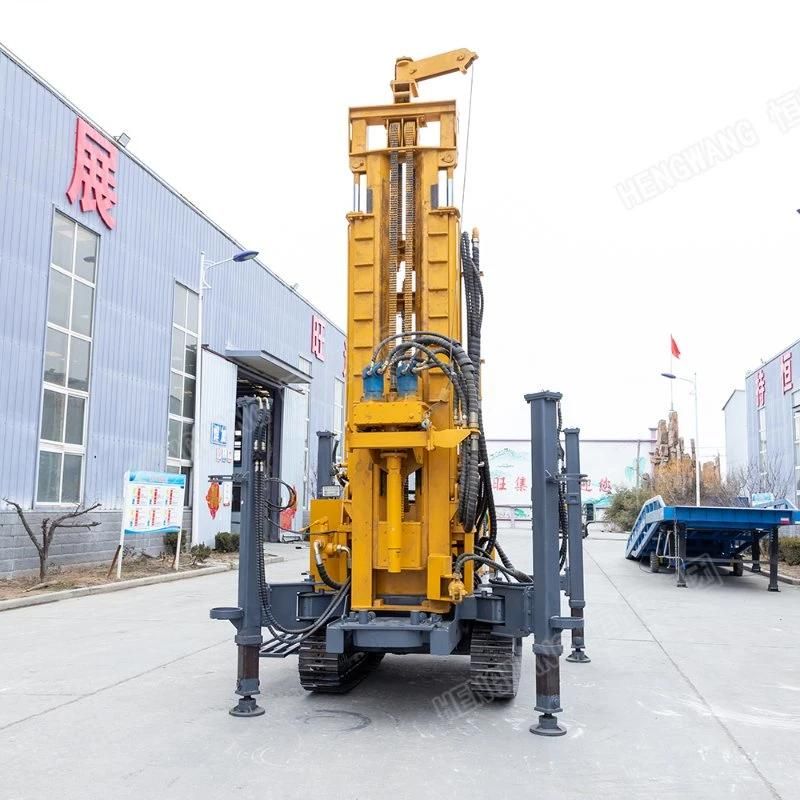 Fully Hydraulic Control 260m Depth Rock Drilling Machine / Air DTH Water Well Bore Hole Drilling Rig