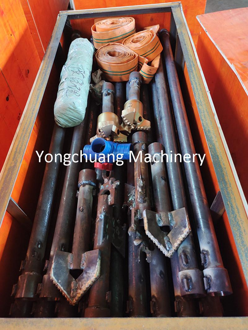 Hydraulic Water Well Drilling Rig Machines with Drill Pipe and Drill Bit