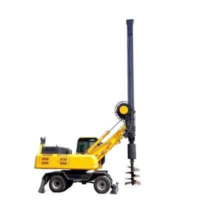 15m Customize Wheeled Four-Wheel Drilling Machine High Speed Air Conditioning Drilling Rig Machine