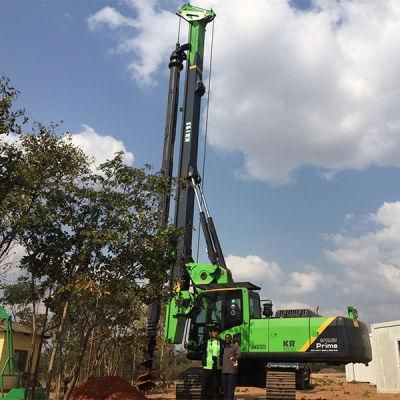 Kr125c Hydraulic Rotary Drilling Rig with Cat Chassis Piling Machine Rotary Drilling Rig