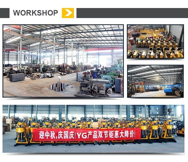 200 Meter Hydraulic Motor Rotary Water Well Drilling Rig