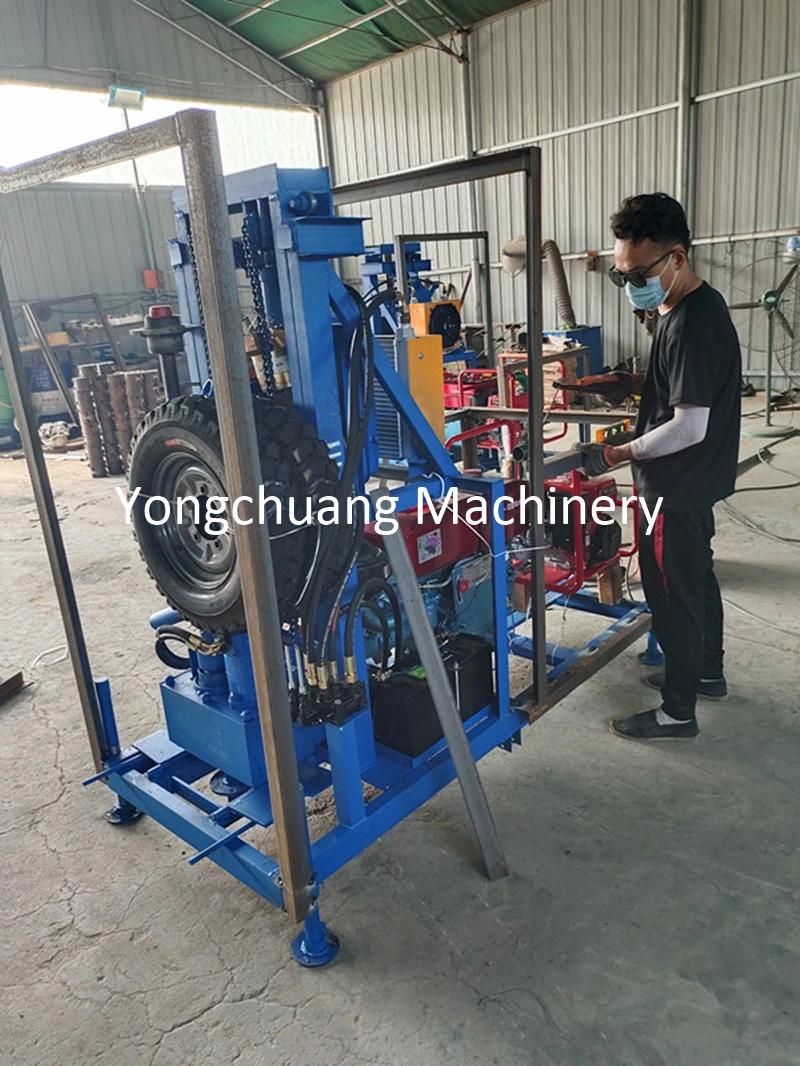 One-Button Start of Water Well Drilling Equipment with Water Pump and Water Pipe
