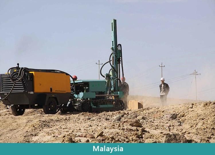 Hf100ya2 New Integrated Air Compressor Drilling Rig Easy Maintenance