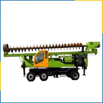 Wheeled 360-8 Diesel Power Cheap Price Hydraulic Pile Drivers Screw Pile Driver with CE