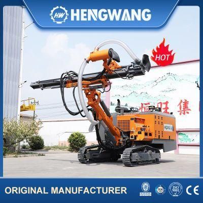 Supply Mobile Crawler DTH Hydraulic Drilling Rig with Rated Power 58kw Engine