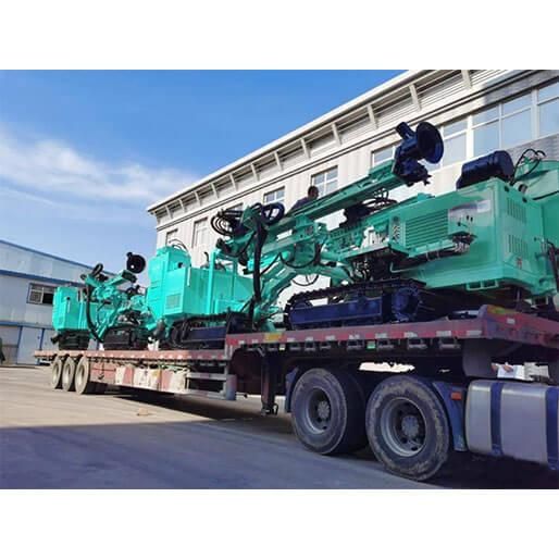 Hf056 Crawler Mounted Integrated DTH Drilling Rig (90mm-150mm Hole)