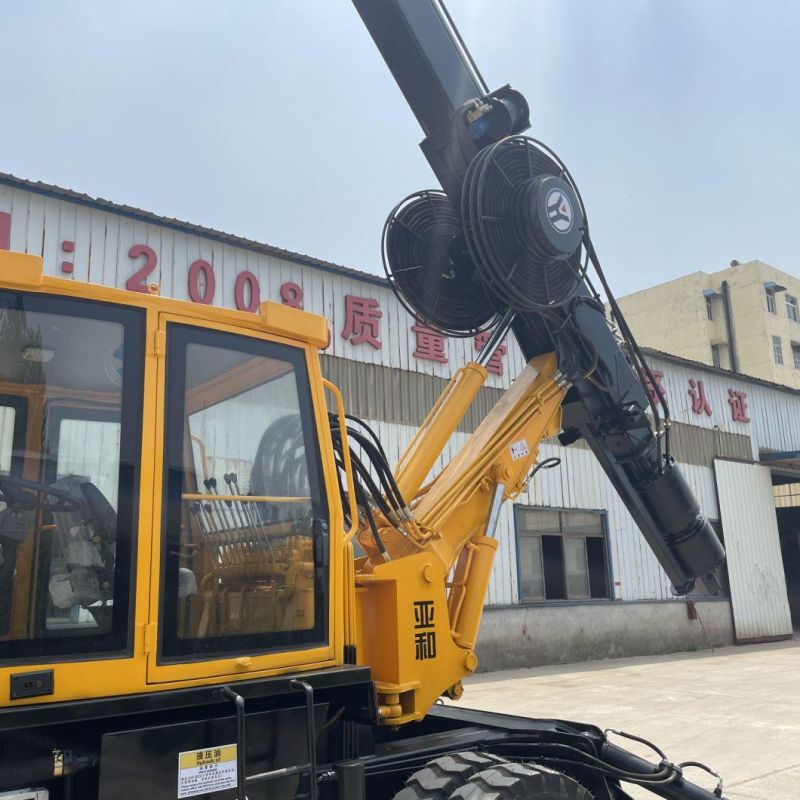 Wheel Type Hydraclic Small Rotary Drilling Rig Price