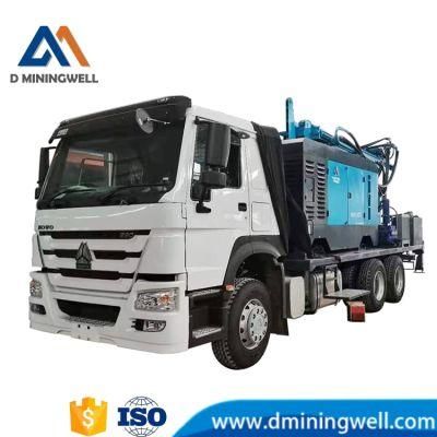 Dminingwell OEM Truck Mounted Water Well Drilling Rig 6*4 Truck Air Compressor Mud Pump Drill Rig