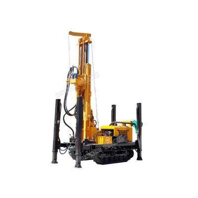 180m Crawler DTH Diesel Engine Water Well Pneumatic Drilling Rigs for Sale