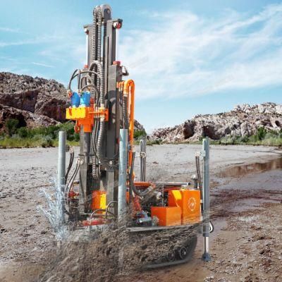 High Efficient 160m Pneumatic Water Drilling Rig Used in Water Well Engineering, Geothermal Well