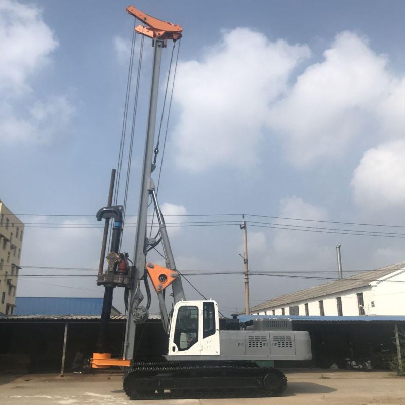 20m Portable Hydraulic Long Spiral Rotary Crawler Hydraulic Drilling Rig