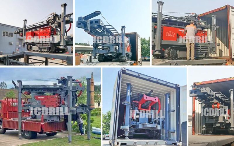 Hot Sell Low Price Portable Diesel Hydraulic Crawler Water Well Drilling Rig Machine Made in China