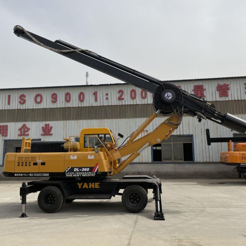 Dl-360 20m Wheeled Construction/Rotary Borehole Drilling Machine for Engineering Construction Foundation/Pile Drilling Equipment for Sale