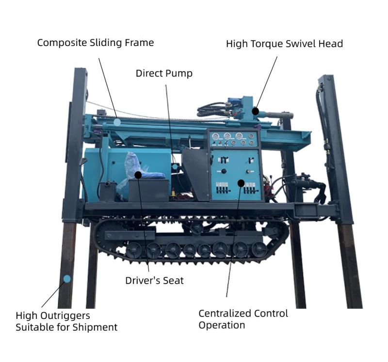 Fy280 Feida Crawler Type Water Well Drilling Rigs From Factory for Sale Hole Depth 280m