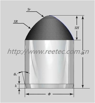 Diamond Tip Bit Water Well Drilling PDC Cutter Insert