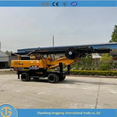 Mini Excavator Pile Driver Rotary Oil Surface Mini Piling Machine Head Hydraulic Piling Rig