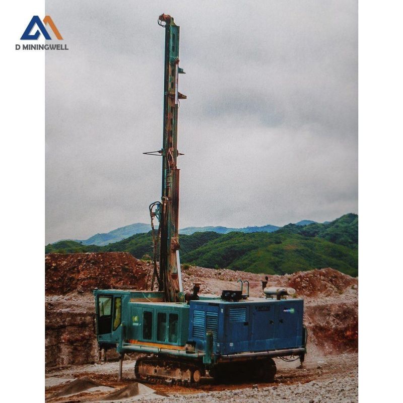 DTH Drill Machine Mining Rig Use Long Rod Borehole Drilling Rig Crawler Drilling Rig