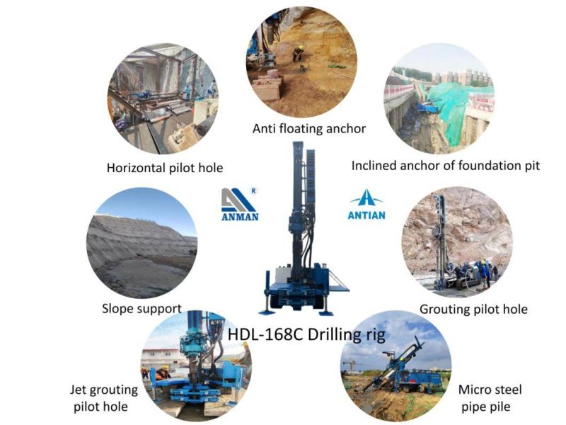 Hdl-168c Crushed Rock Stratum Multifunctional Drilling Rig