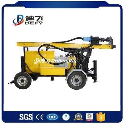 China Supplier Hard Rock Drilling Rig Machine on Trailer for Sale