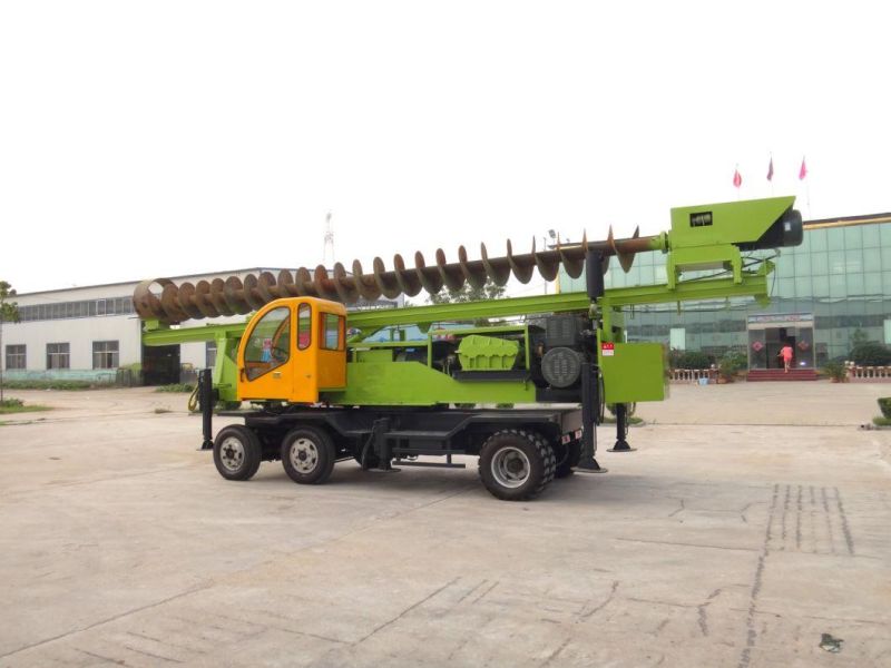 Wheeled 360-8 Hydraulic Highway Guardrail Pile Driver Foundation Construction Machinery /Piling Machine/Pile Driver