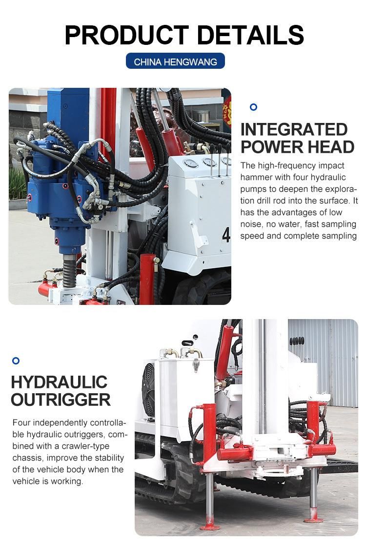 China Crawler Environmental Soil Sampling Drilling Machine/Core Drilling Rig