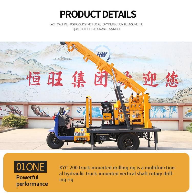 China New Portable Drilling Rig Machine with Mud Pump