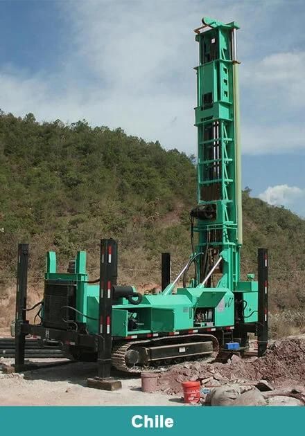 High Power Hf1100y Crawler 1000m Deep Water Well Building Drilling Rig